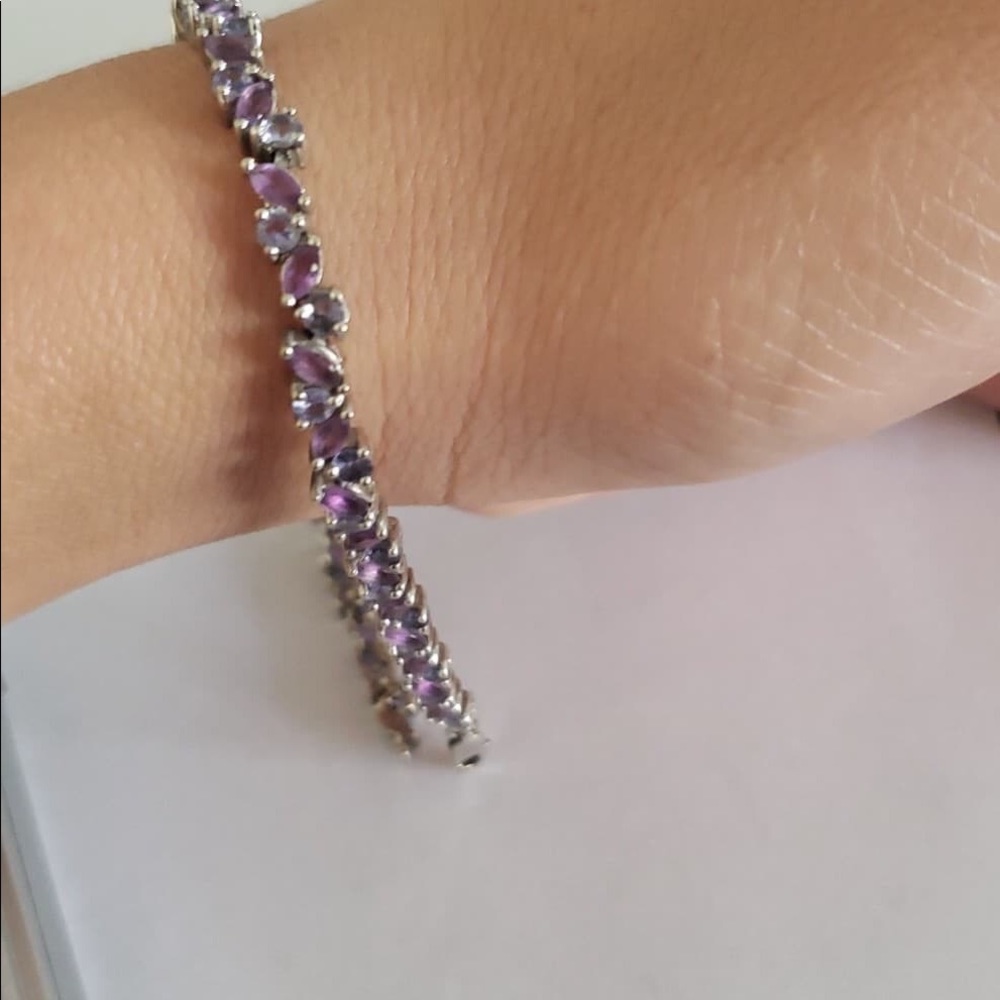 10k White gold bracelet